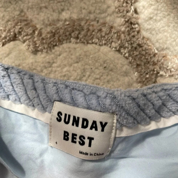 Aritzia  Sunday Best Harvey Corduroy Wide Leg Pants Dune Blue Size 4 - Picture 10 of 11